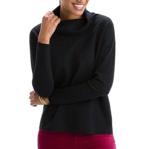 Vineyard Vines Jersey funnel neck split back sweater